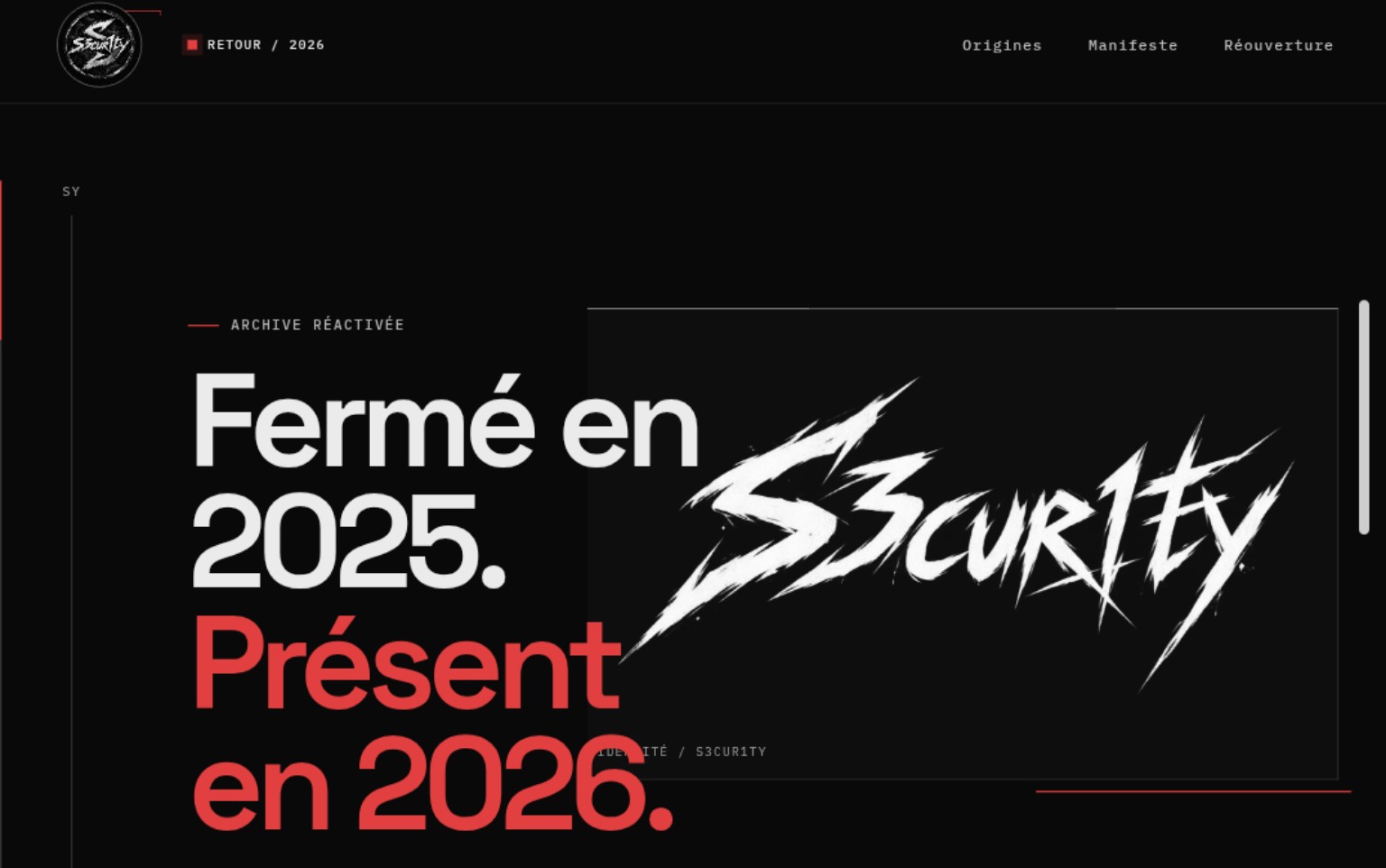 Identité visuelle S3cur1ty